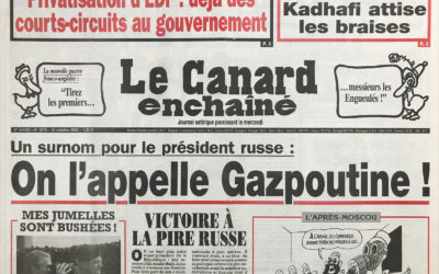 N° 4279 du Canard Enchaîné –  30 Octobre 2002