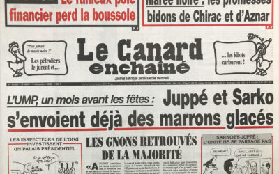 N° 4284 du Canard Enchaîné –  4 Décembre 2002