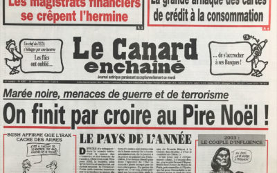 N° 4287 du Canard Enchaîné –  25 Décembre 2002