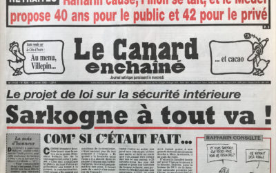 N° 4290 du Canard Enchaîné –  15 Janvier 2003