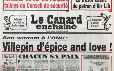 N° 4295 du Canard Enchaîné –  19 Février 2003