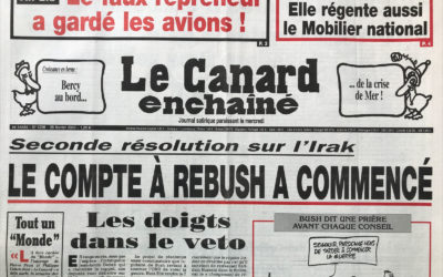 N° 4296 du Canard Enchaîné –  26 Février 2003