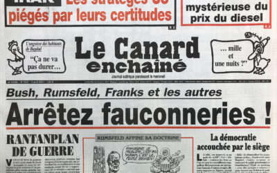N° 4301 du Canard Enchaîné –  2 Avril 2003