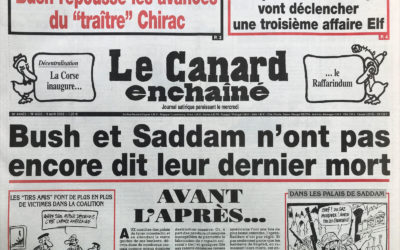 N° 4302 du Canard Enchaîné –  9 Avril 2003