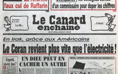 N° 4304 du Canard Enchaîné –  23 Avril 2003