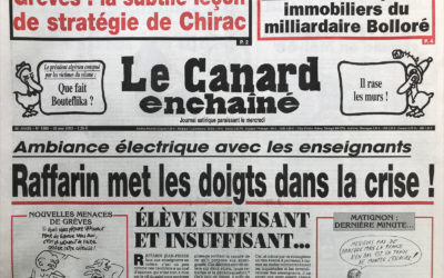 N° 4309 du Canard Enchaîné –  28 Mai 2003