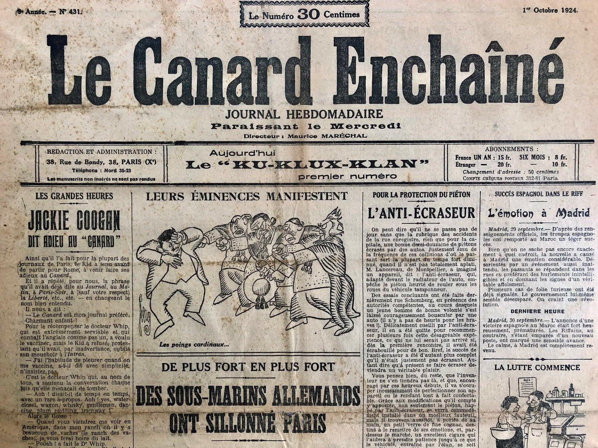 Couac ! | Acheter un Canard | Vente d'Anciens Journaux du Canard Enchaîné. Des Journaux Satiriques de Collection, Historiques & Authentiques de 1916 à 2004 ! | 431 rotated