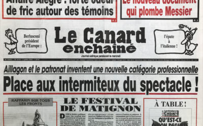 N° 4314 du Canard Enchaîné –  2 Juillet 2003