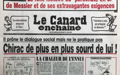 N° 4316 du Canard Enchaîné –  16 Juillet 2003