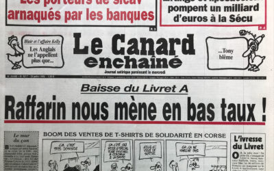 N° 4317 du Canard Enchaîné –  23 Juillet 2003