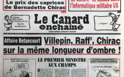 N° 4318 du Canard Enchaîné –  30 Juillet 2003