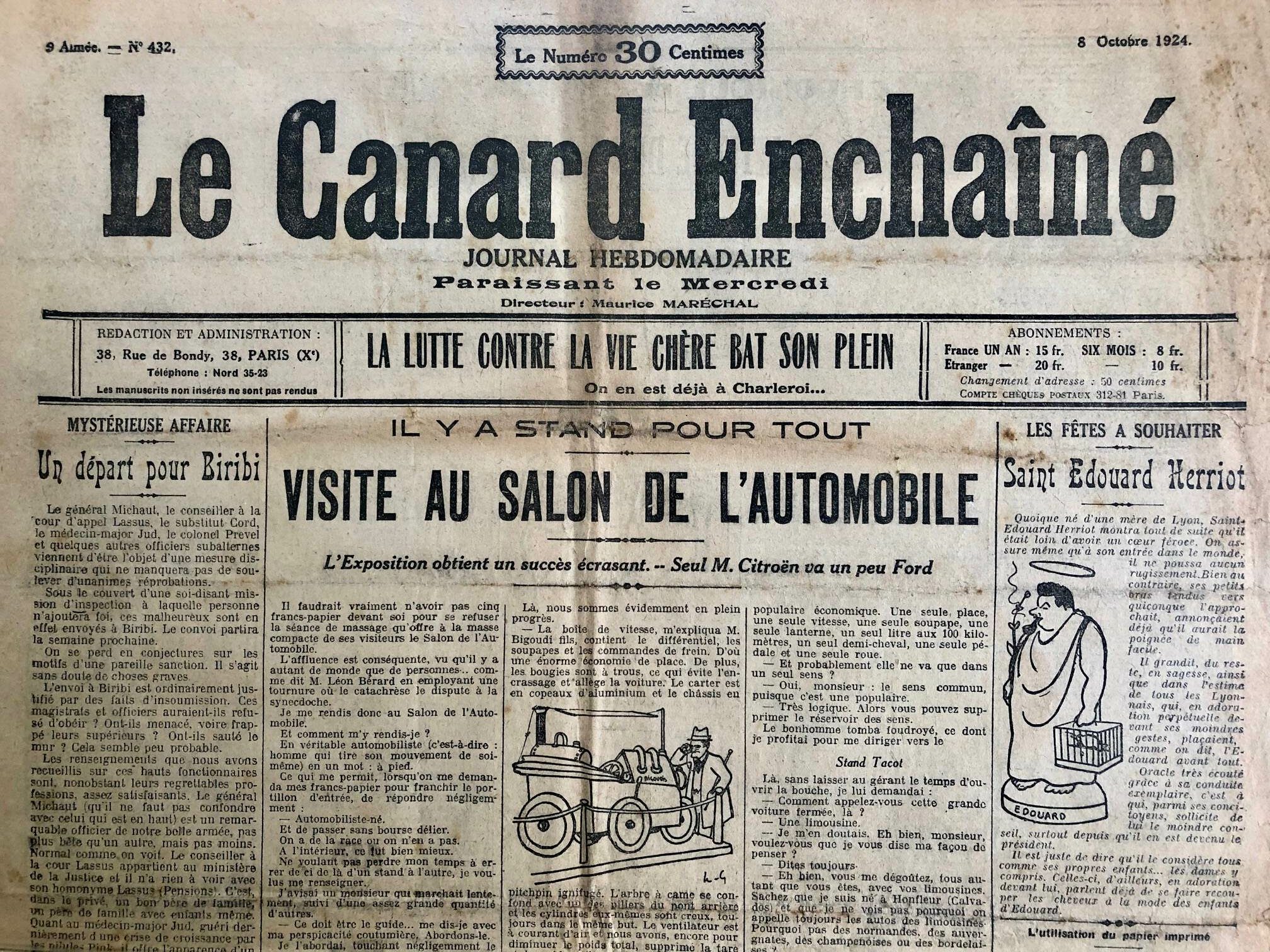 Couac ! | Acheter un Canard | Vente d'Anciens Journaux du Canard Enchaîné. Des Journaux Satiriques de Collection, Historiques & Authentiques de 1916 à 2004 ! | 432 1 rotated