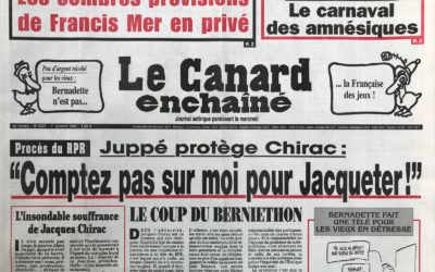 N° 4327 du Canard Enchaîné –  1 Octobre 2003