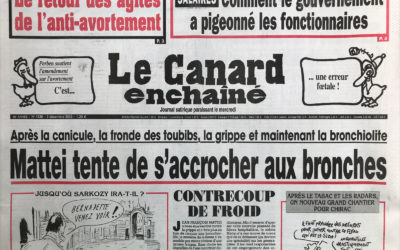 N° 4336 du Canard Enchaîné –  3 Décembre 2003