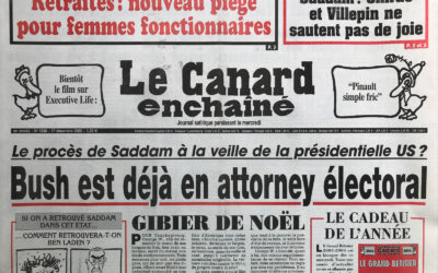 N° 4338 du Canard Enchaîné –  17 Décembre 2003