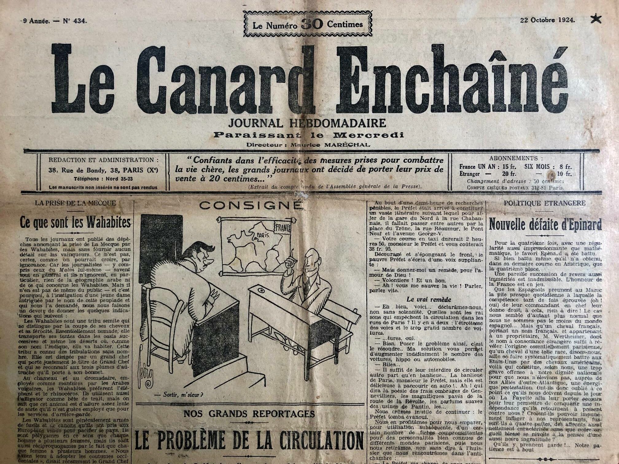 Couac ! | Acheter un Canard | Vente d'Anciens Journaux du Canard Enchaîné. Des Journaux Satiriques de Collection, Historiques & Authentiques de 1916 à 2004 ! | 434 rotated
