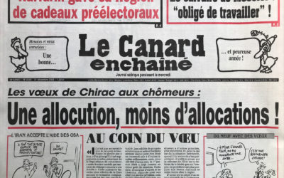 N° 4340 du Canard Enchaîné –  31 Décembre 2003