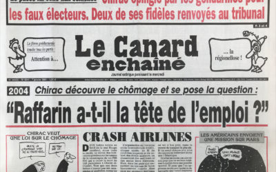 N° 4341 du Canard Enchaîné –  7 Janvier 2004