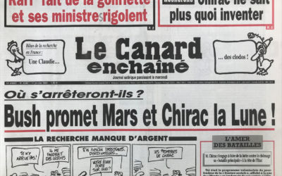 N° 4342 du Canard Enchaîné –  14 Janvier 2004