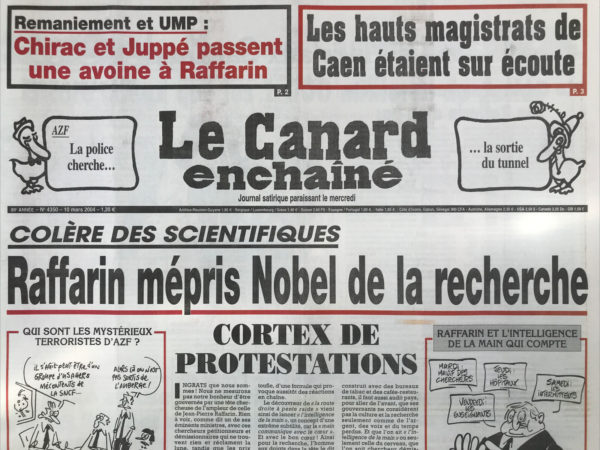 N° 4350 du Canard Enchaîné -  10 Mars 2004