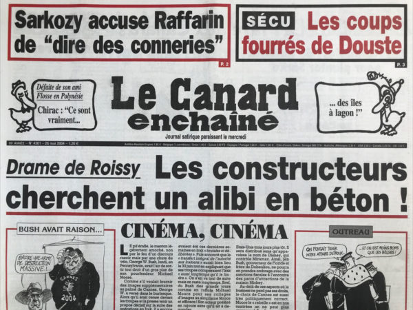 N° 4361 du Canard Enchaîné -  26 Mai 2004