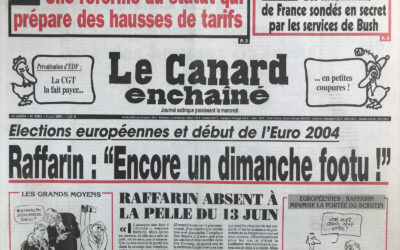 N° 4363 du Canard Enchaîné –  9 Juin 2004