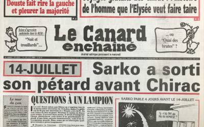 N° 4368 du Canard Enchaîné –  14 Juillet 2004