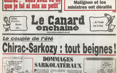 N° 4369 du Canard Enchaîné –  21 Juillet 2004