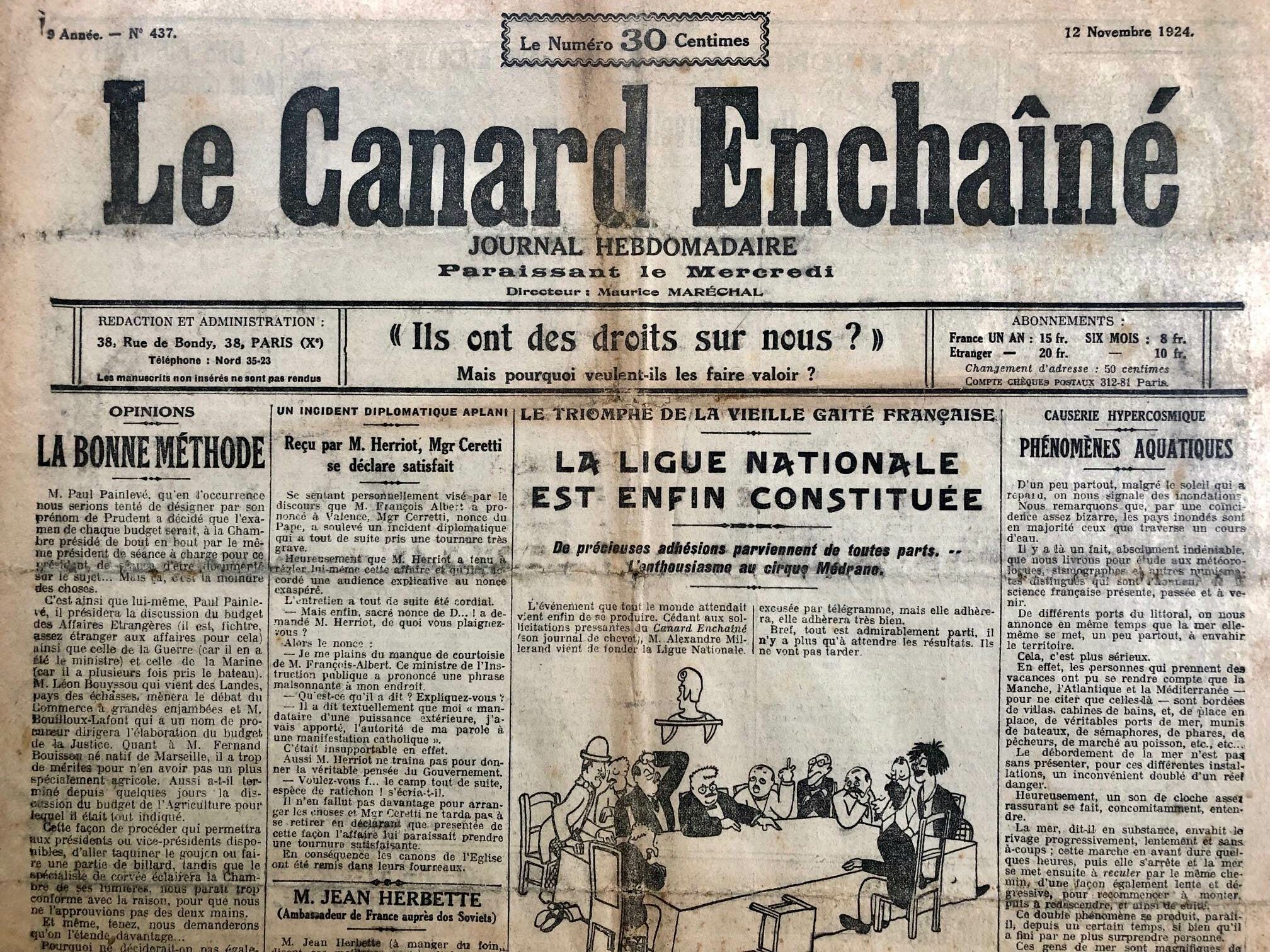 Couac ! | Acheter un Canard | Vente d'Anciens Journaux du Canard Enchaîné. Des Journaux Satiriques de Collection, Historiques & Authentiques de 1916 à 2004 ! | 437 1 rotated
