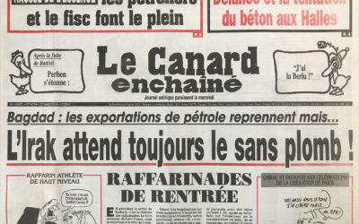 N° 4374 du Canard Enchaîné –  25 Août 2004