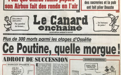N° 4376 du Canard Enchaîné –  8 Septembre 2004