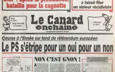 N° 4377 du Canard Enchaîné –  15 Septembre 2004
