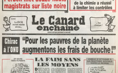 N° 4378 du Canard Enchaîné –  22 Septembre 2004