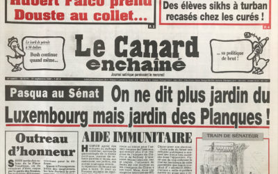 N° 4379 du Canard Enchaîné –  29 Septembre 2004
