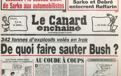 N° 4383 du Canard Enchaîné –  27 Octobre 2004