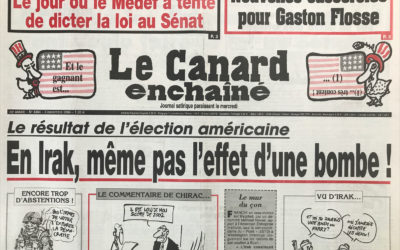 N° 4384 du Canard Enchaîné –  3 Novembre 2004