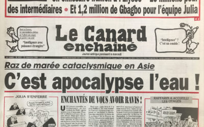 N° 4392 du Canard Enchaîné –  29 Décembre 2004