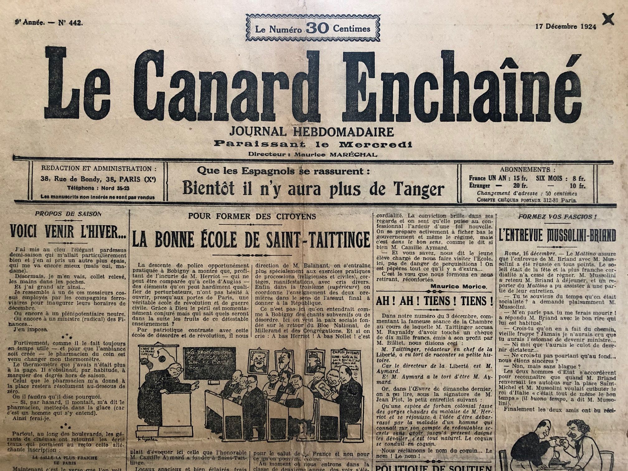 Couac ! | Acheter un Canard | Vente d'Anciens Journaux du Canard Enchaîné. Des Journaux Satiriques de Collection, Historiques & Authentiques de 1916 à 2004 ! | 442 1