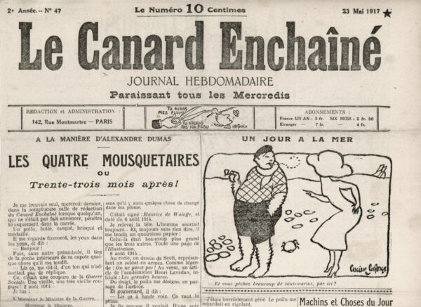 N° 47 du Canard Enchaîné -  23 Mai 1917