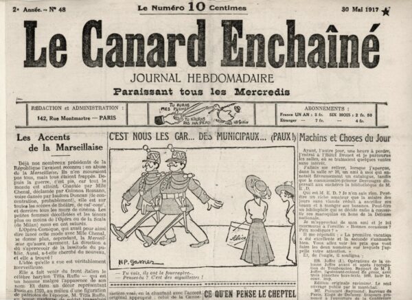 N° 48 du Canard Enchaîné -  30 Mai 1917