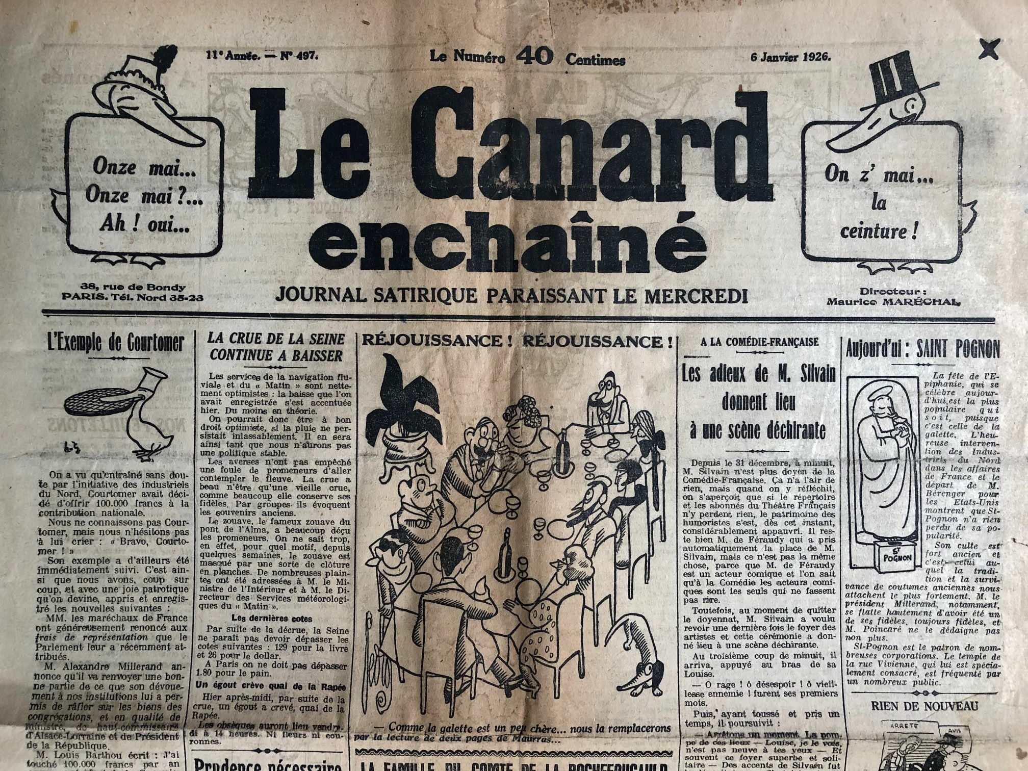 Couac ! | Acheter un Canard | Vente d'Anciens Journaux du Canard Enchaîné. Des Journaux Satiriques de Collection, Historiques & Authentiques de 1916 à 2004 ! | 497 rotated
