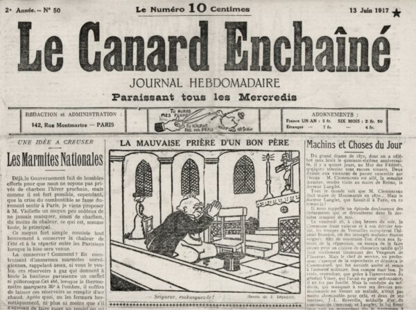 N° 50 du Canard Enchaîné -  13 Juin 1917