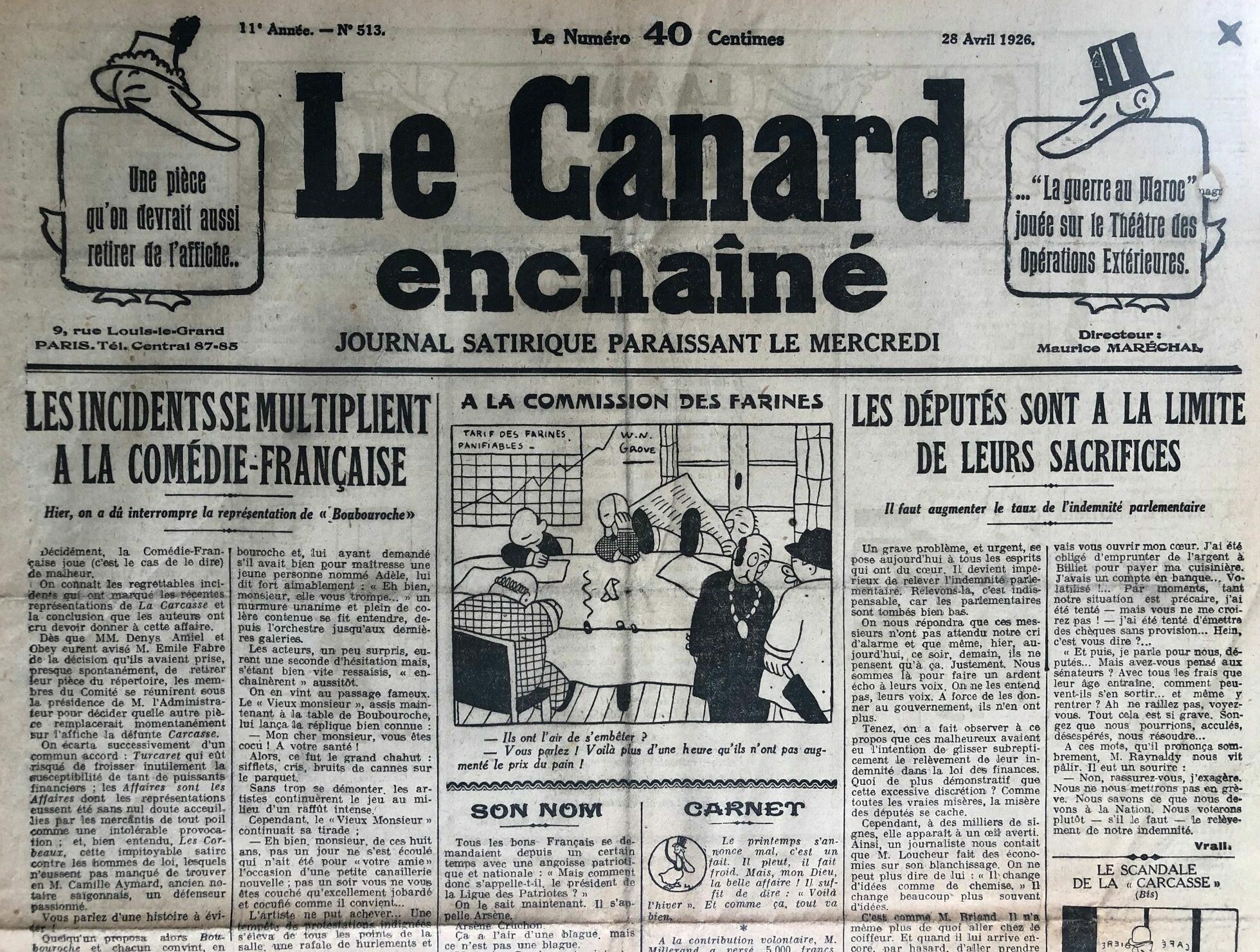 513 Couac ! | Acheter un Canard | Vente d'Anciens Journaux du Canard Enchaîné. Des Journaux Satiriques de Collection, Historiques & Authentiques de 1916 à 2005 ! | 513 rotated e1760196304534