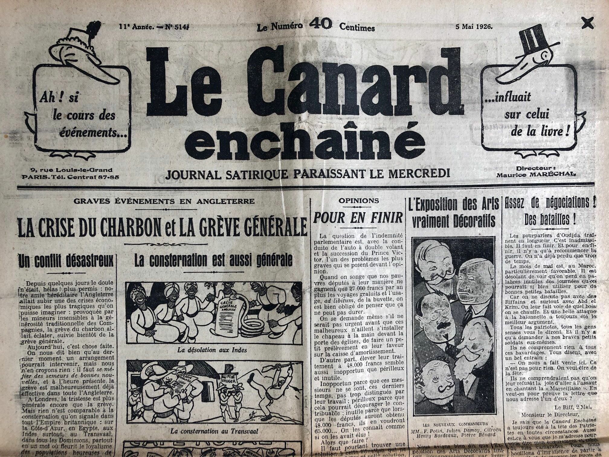 Couac ! | Acheter un Canard | Vente d'Anciens Journaux du Canard Enchaîné. Des Journaux Satiriques de Collection, Historiques & Authentiques de 1916 à 2004 ! | 514 rotated