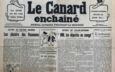 N° 527 du Canard Enchaîné – 4 Août 1926