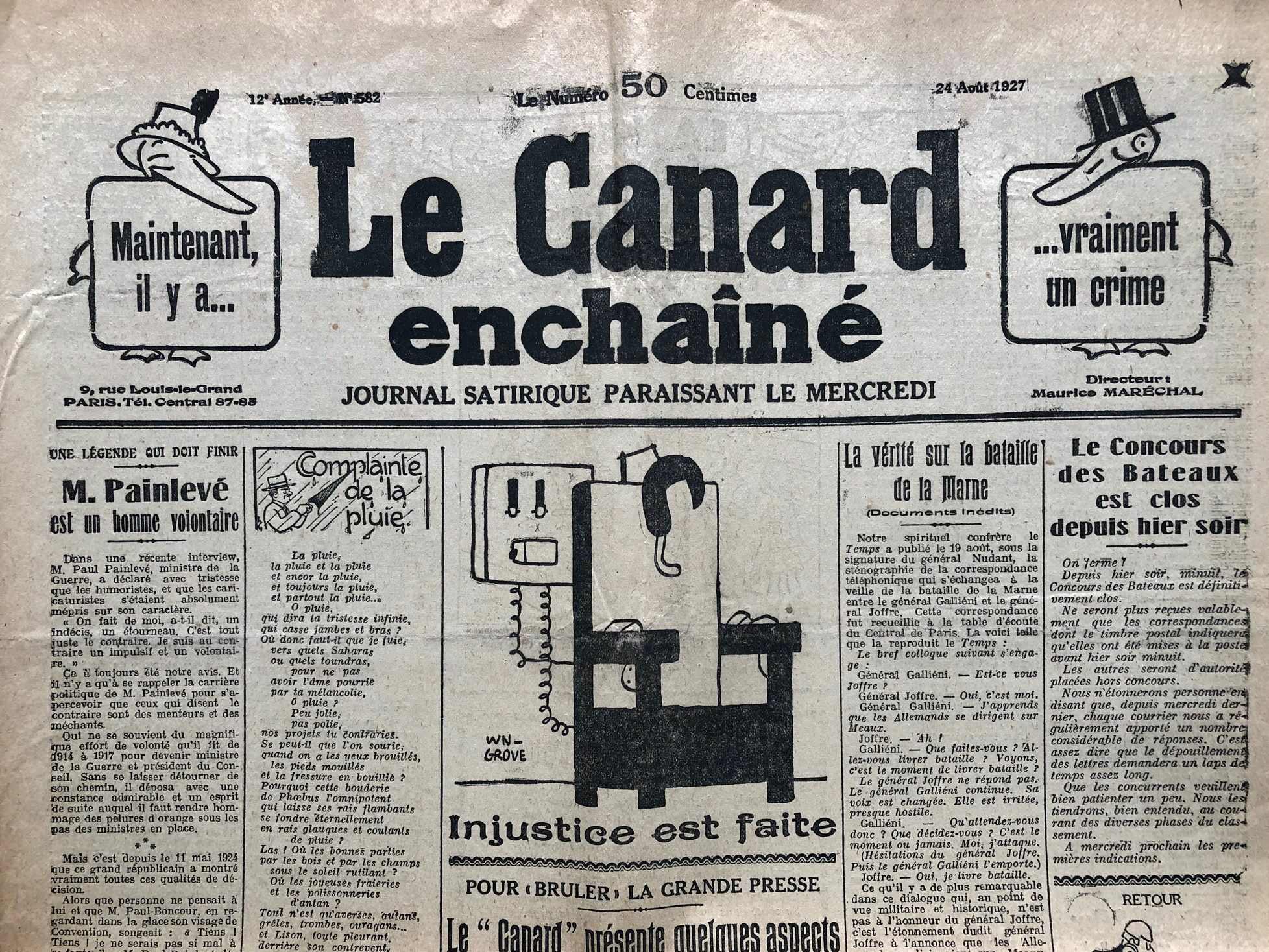 Couac ! | Acheter un Canard | Vente d'Anciens Journaux du Canard Enchaîné. Des Journaux Satiriques de Collection, Historiques & Authentiques de 1916 à 2004 ! | 582 e1742918690235