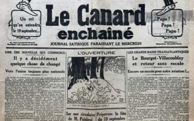 N° 584 du Canard Enchaîné – 7 Septembre 1927