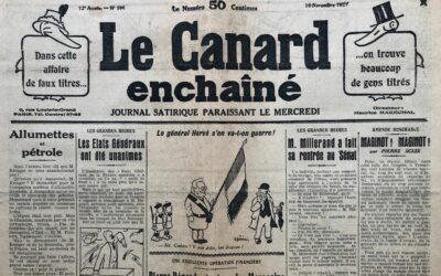 N° 594 du Canard Enchaîné – 16 Novembre 1927