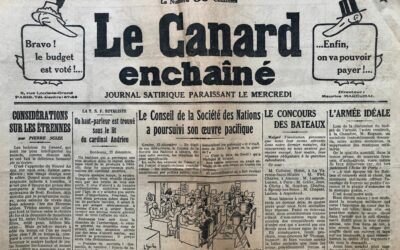 N° 598 du Canard Enchaîné – 14 Décembre 1927