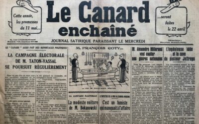 N° 615 du Canard Enchaîné –  11 Avril 1928